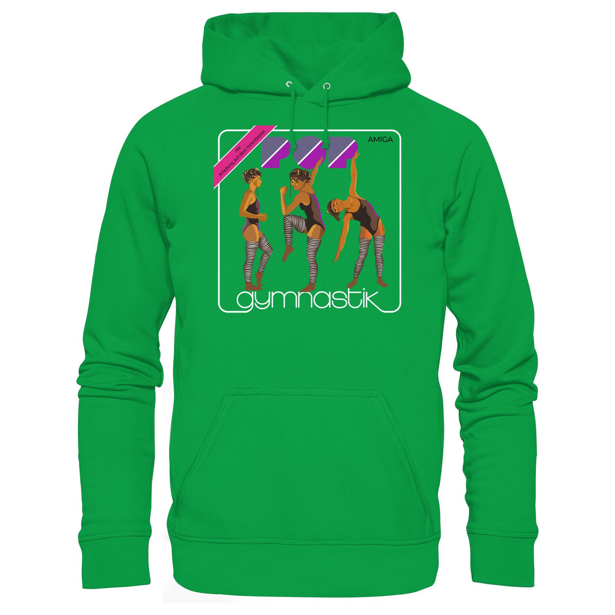 DDR Ostalgie Kapuze / Hoodie Unisex • AMIGA POP-GYMNASTIK (ORIGINAL PLATTENCOVER)