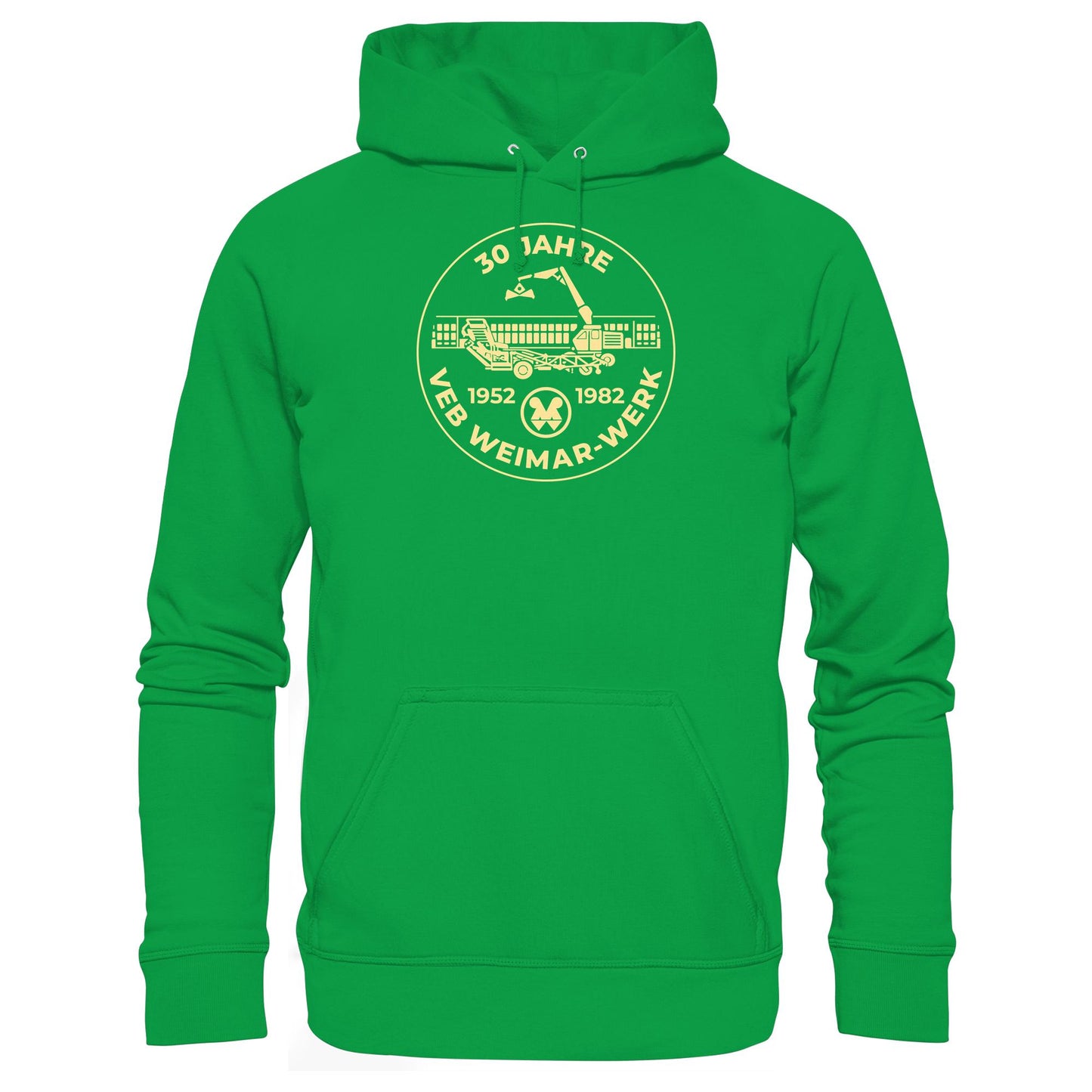 DDR Ostalgie Kapuze / Hoodie Unisex • 30 JAHRE VEB WEIMAR-WERK