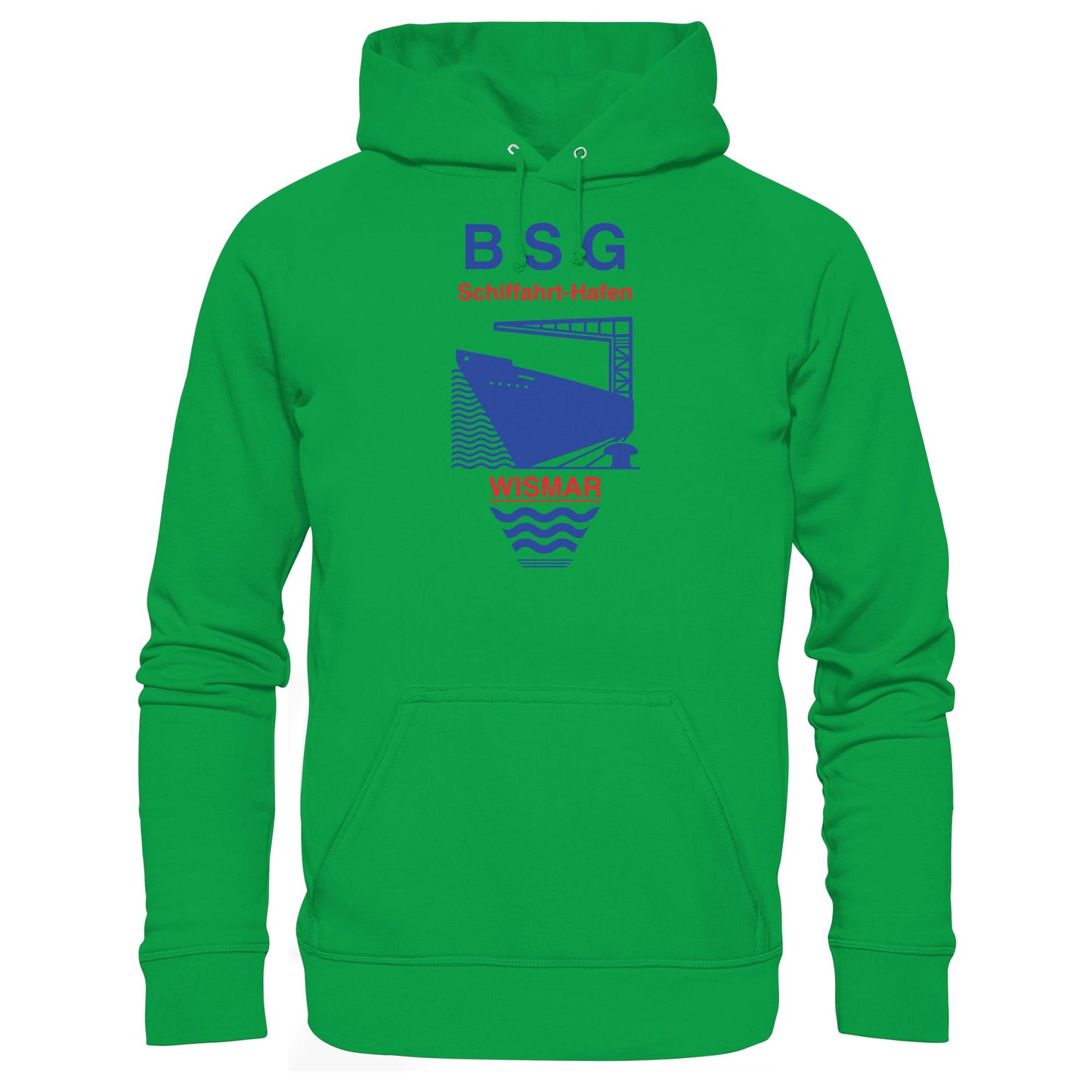 DDR Ostalgie Kapuze / Hoodie Unisex • BSG SCHIFFAHRT HAFEN WISMAR