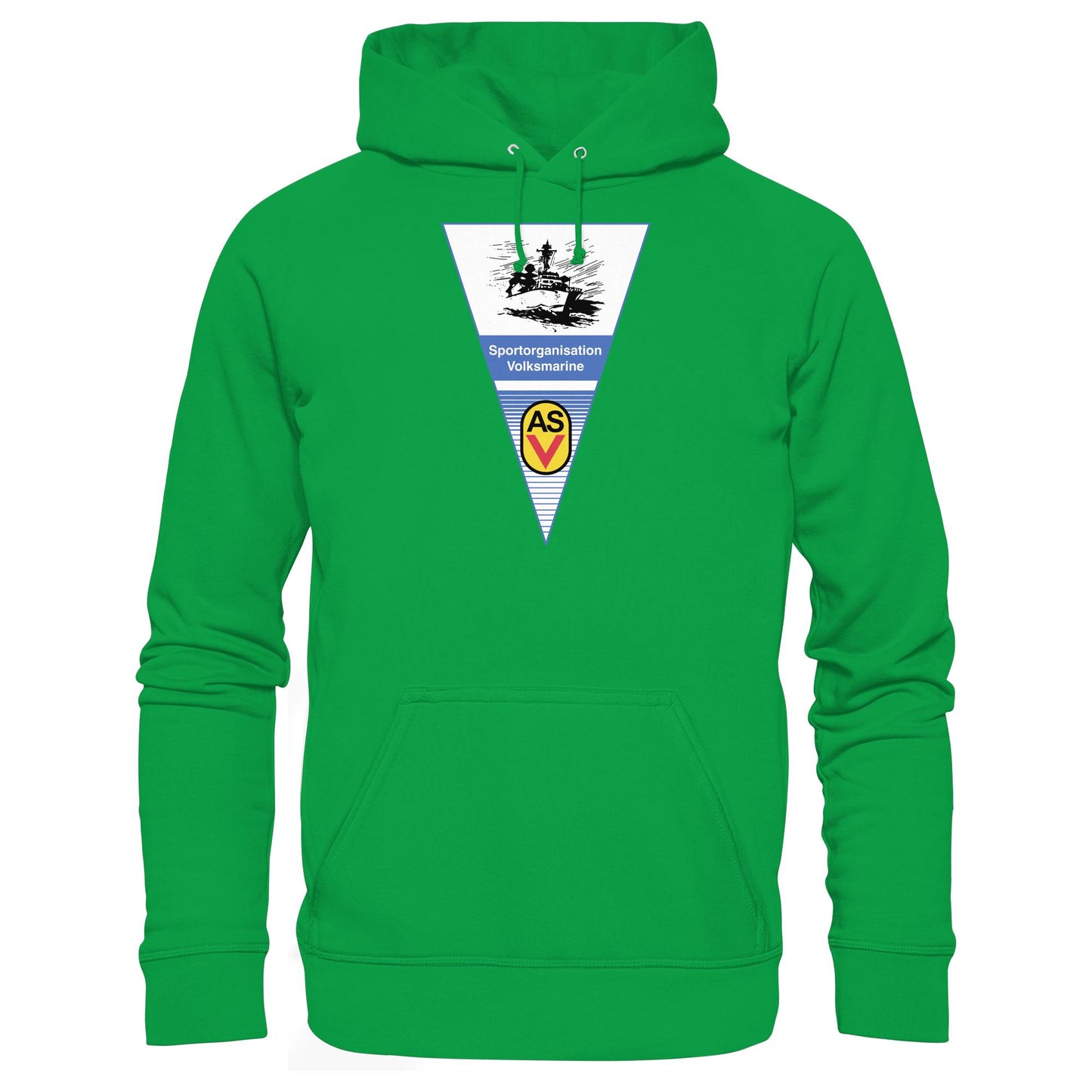DDR Ostalgie Kapuze / Hoodie Unisex • ASV SPORTORGANISATION VOLKSMARINE