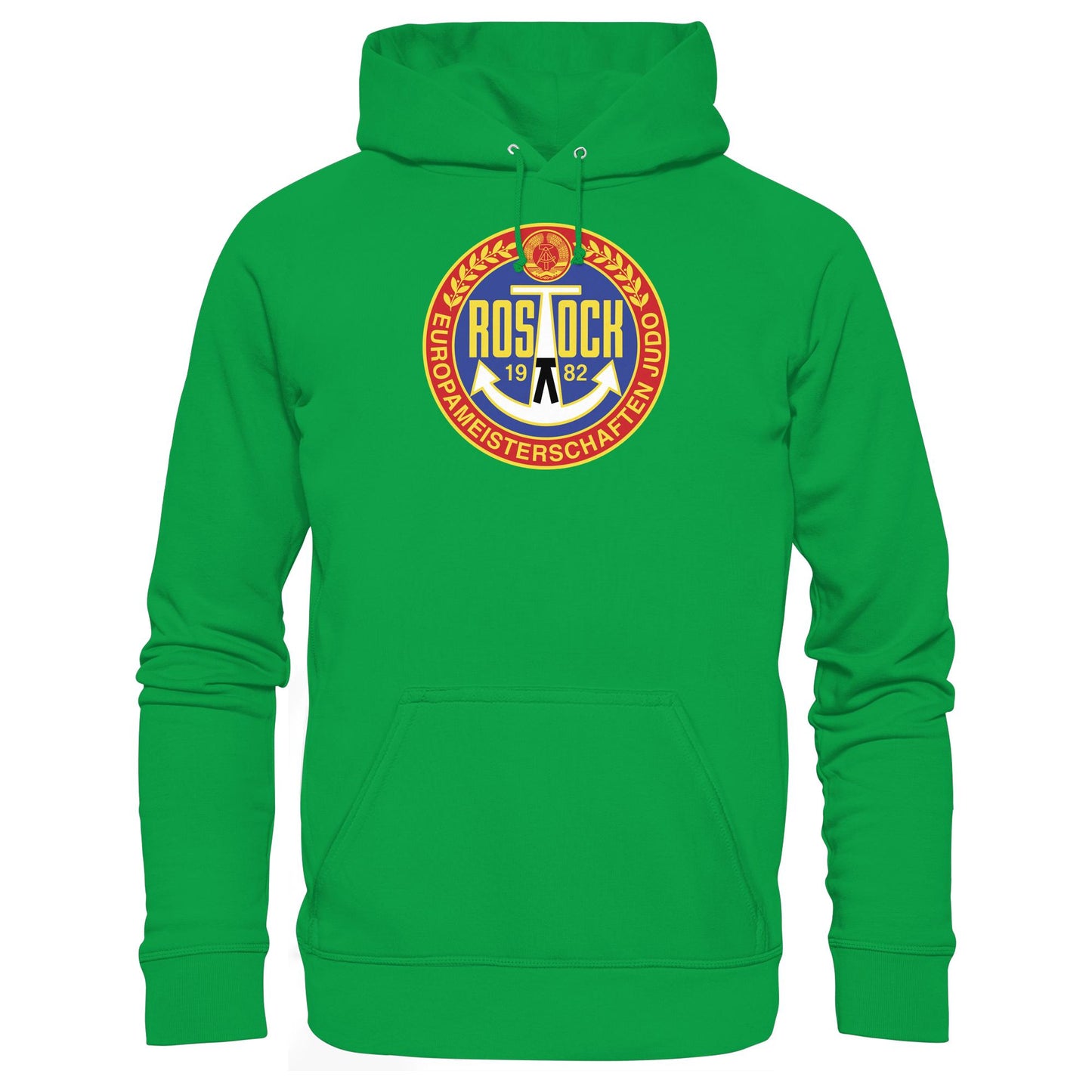 DDR Ostalgie Kapuze / Hoodie Unisex • EUROPAMEISTERSCHAFTEN IM JUDO - ROSTOCK 1982
