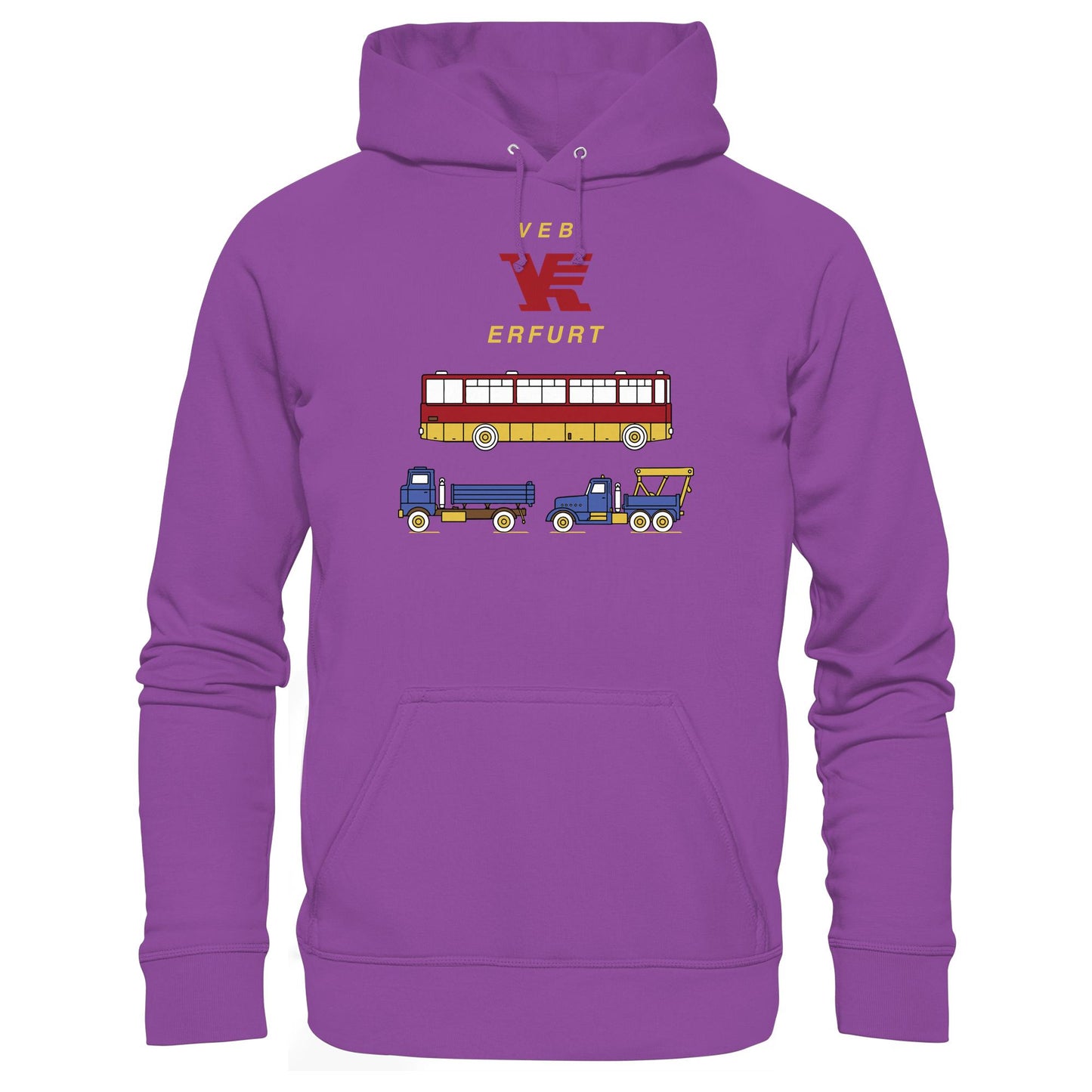 DDR Ostalgie Kapuze / Hoodie Unisex • VEB VERKEHRSKOMBINAT ERFURT