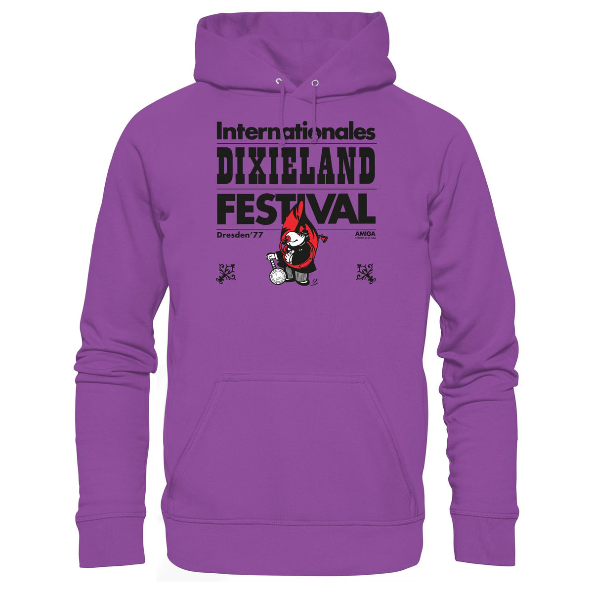 DDR Ostalgie Kapuze / Hoodie Unisex • INTERNATIONALES DIXIELAND FESTIVAL DRESDEN 1977