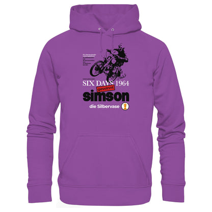 DDR Ostalgie Kapuze / Hoodie Unisex • SIMSON GEWINNT SILBERVASE - SIX DAYS 1964