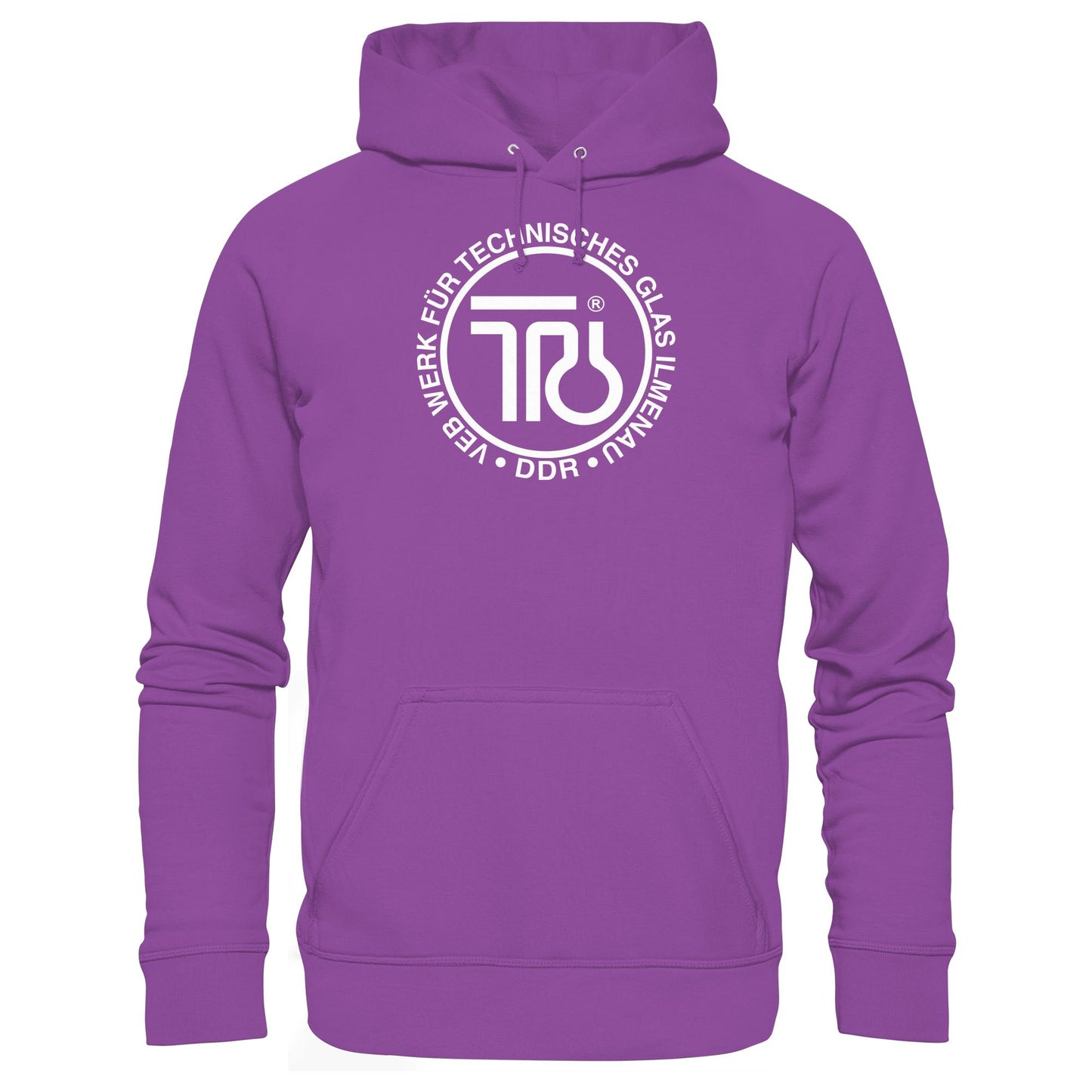 DDR Ostalgie Kapuze / Hoodie Unisex • VEB WERK FÜR TECHNISCHES GLAS ILMENAU