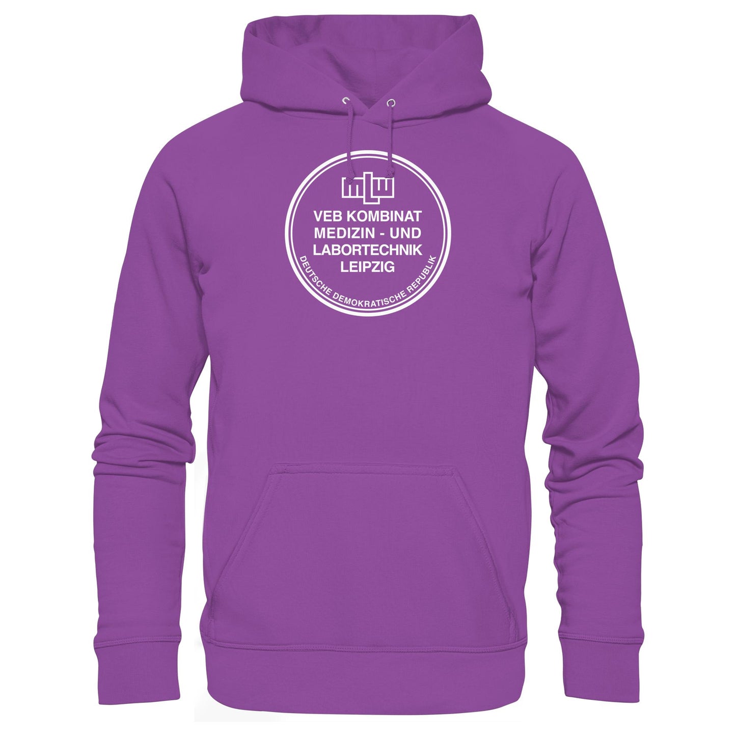 DDR Ostalgie Kapuze / Hoodie Unisex • VEB KOMBINAT MEDIZIN- UND LABORTECHNIK LEIPZIG