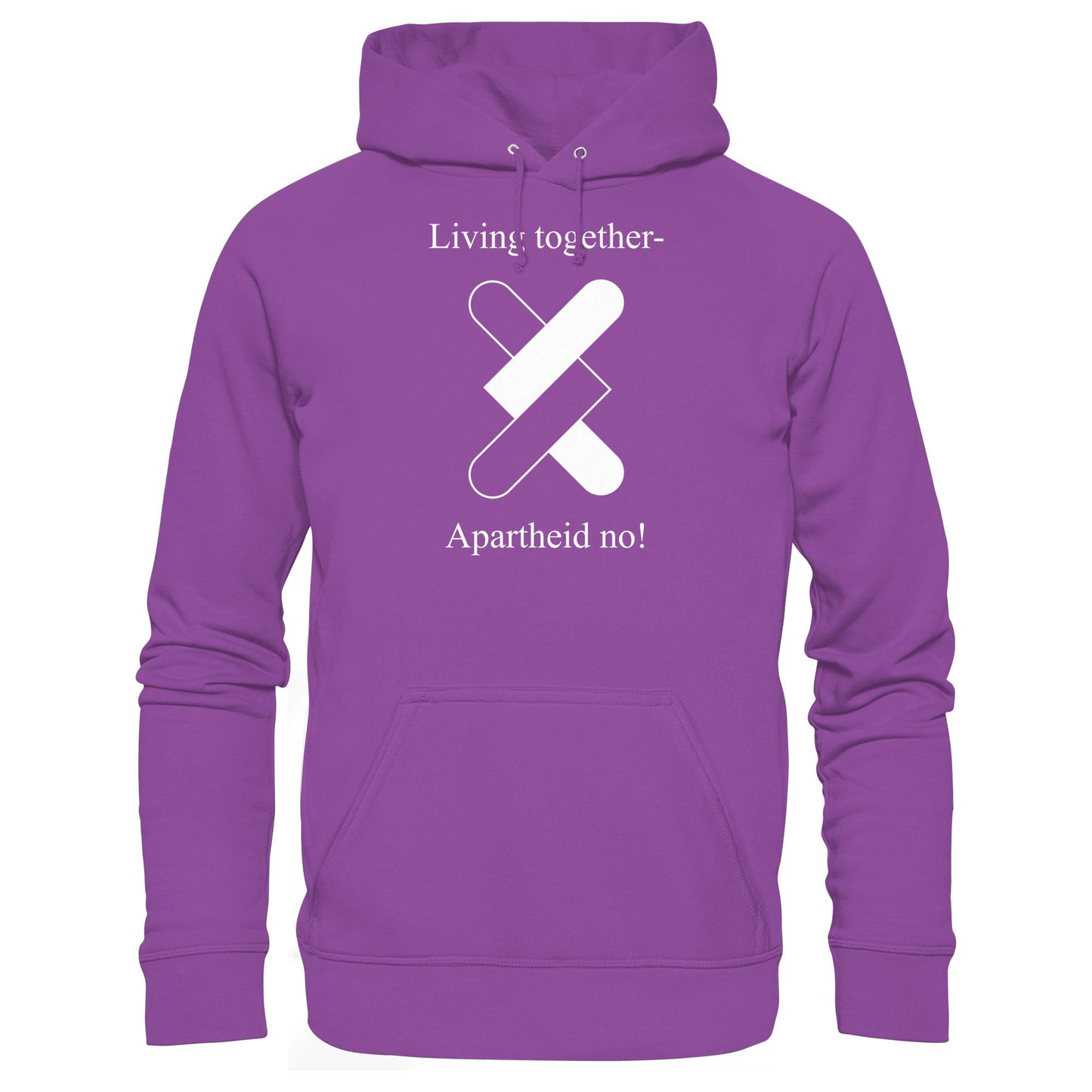 DDR Ostalgie Kapuze / Hoodie Unisex • APARTHEID NO! (ORIGINAL POSTER)