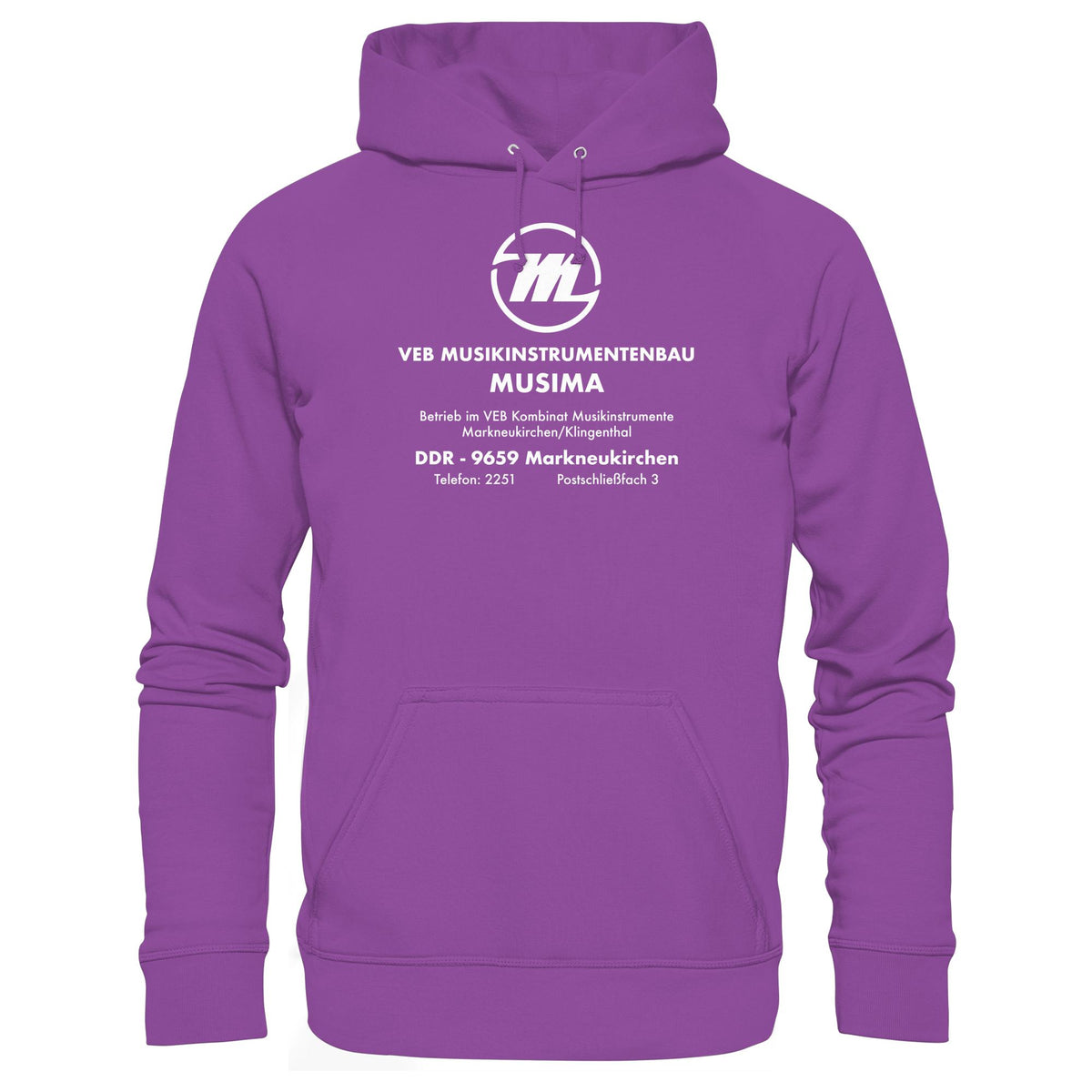 MUSIMA - VEB MUSIKINSTRUMENTENBAU KLINGENTHAL | DDR Ostalgie Kapuze / Hoodie Unisex