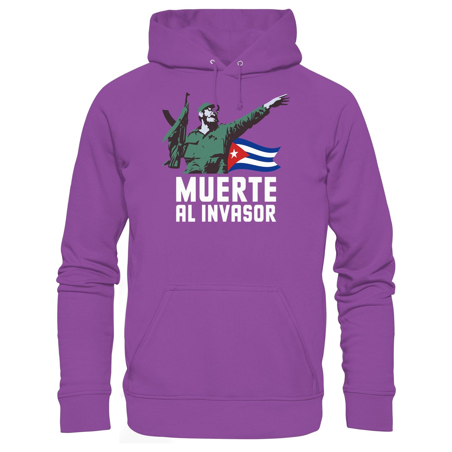 DDR Ostalgie Kapuze / Hoodie Unisex • KUBA - MUERTE AL INVASOR