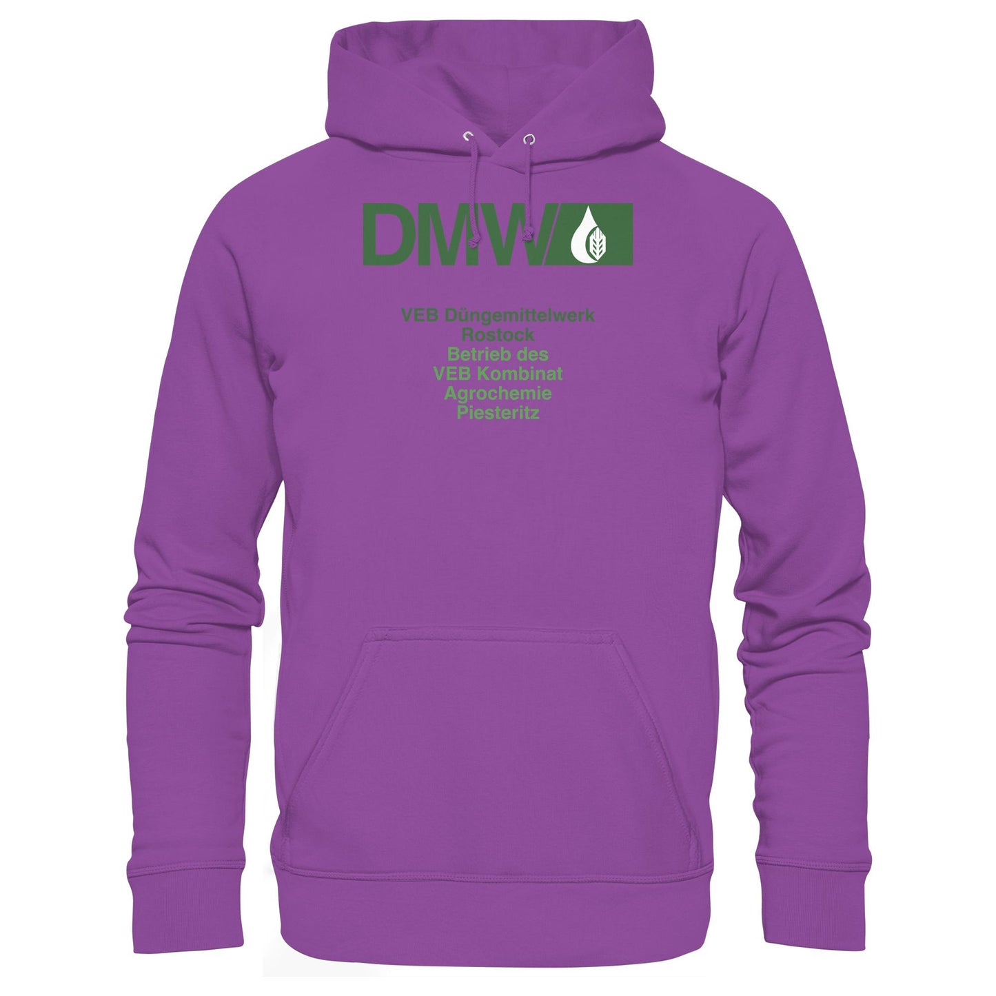 DDR Ostalgie Kapuze / Hoodie Unisex • VEB DÜNGEMITTELWERK ROSTOCK