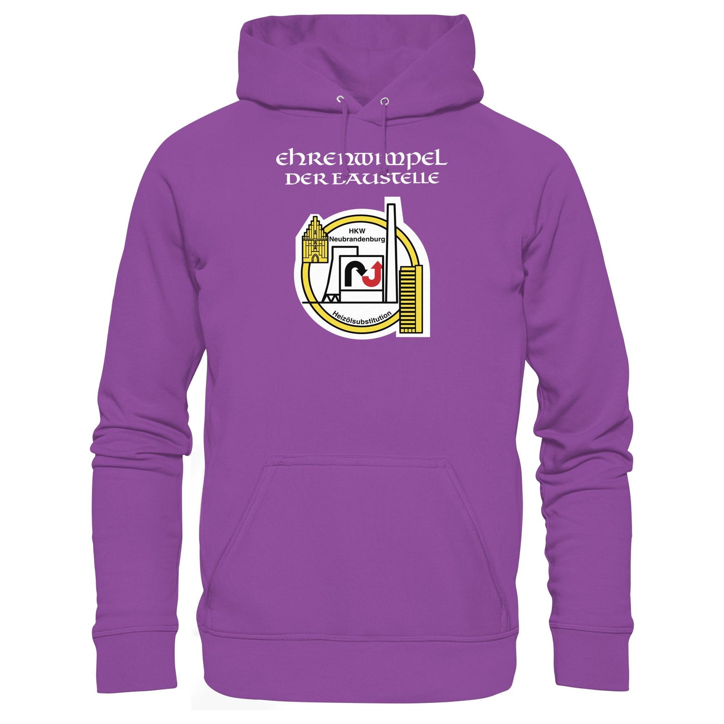 DDR Ostalgie Kapuze / Hoodie Unisex • EHRENWIMPEL HKW NEUBRANDENBURG