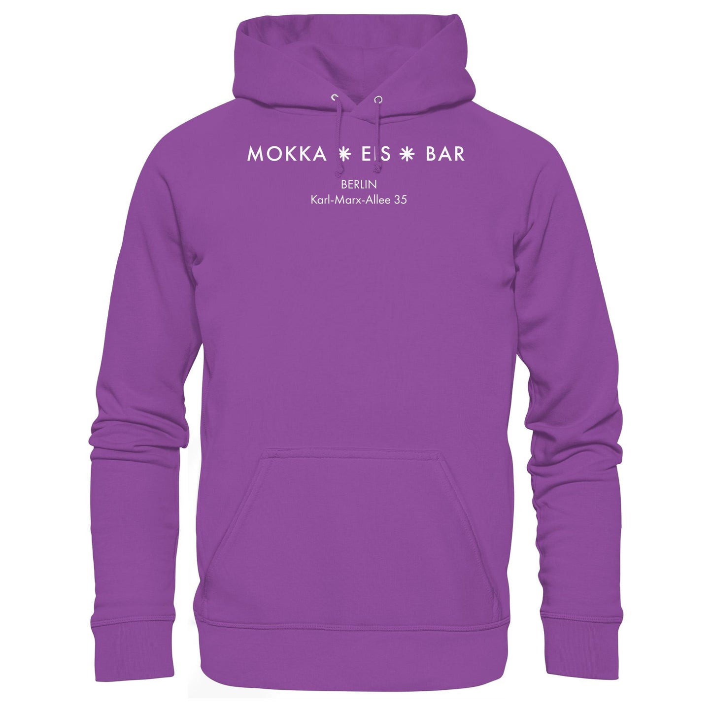 DDR Ostalgie Kapuze / Hoodie Unisex • MOKKA EIS BAR BERLIN (ORIGINAL SEITENLOGO)
