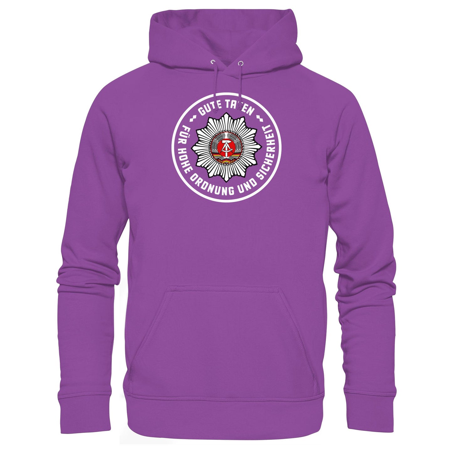 DDR Ostalgie Kapuze / Hoodie Unisex • ABZEICHEN VOLKSPOLIZEI FÜR JUNGE PIONIERE