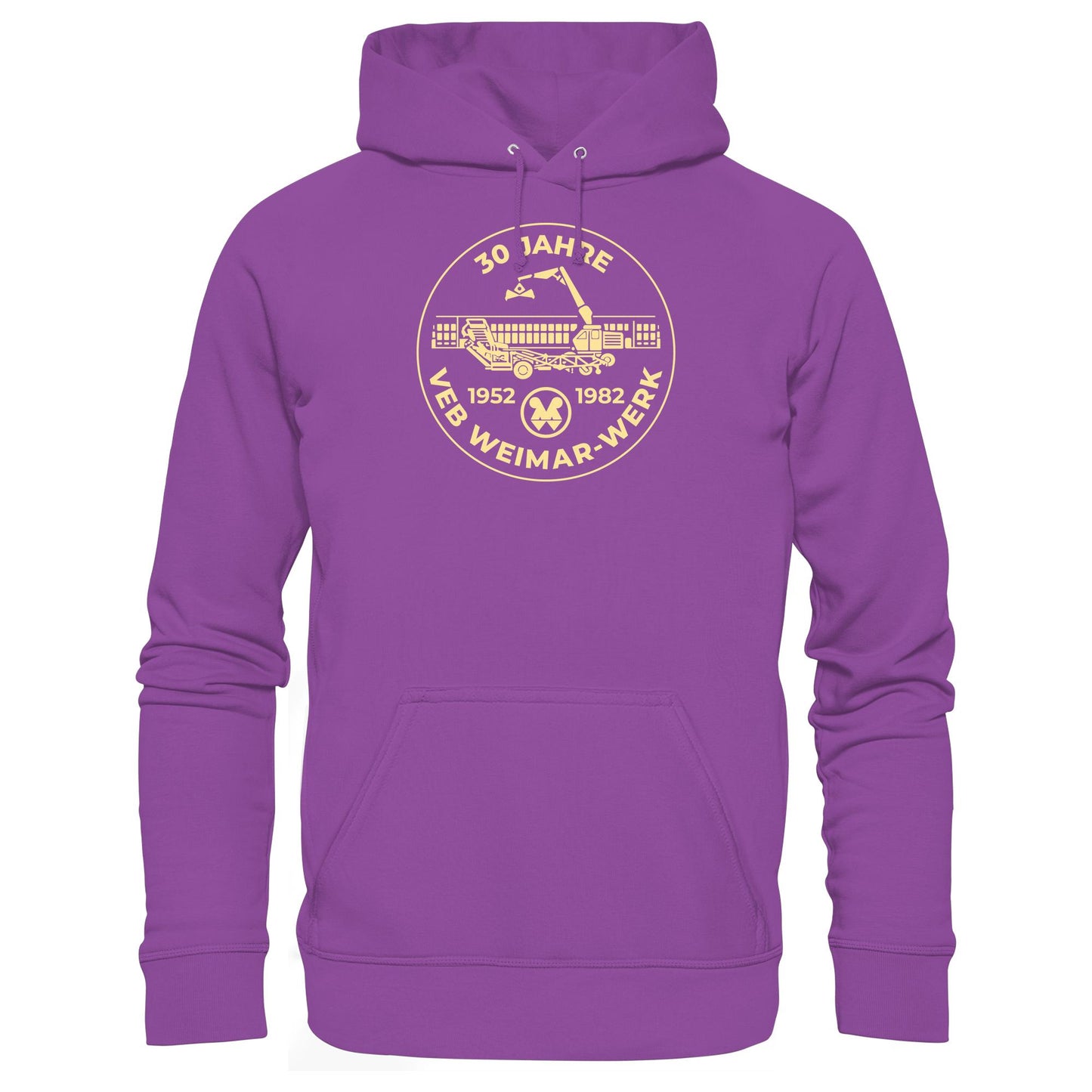 DDR Ostalgie Kapuze / Hoodie Unisex • 30 JAHRE VEB WEIMAR-WERK