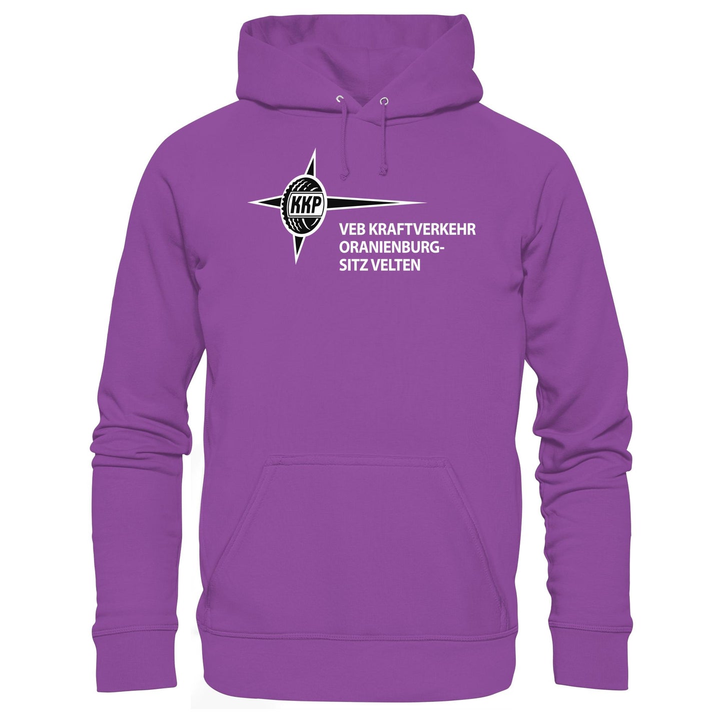 DDR Ostalgie Kapuze / Hoodie Unisex • VEB KRAFTVERKEHR ORANIENBURG