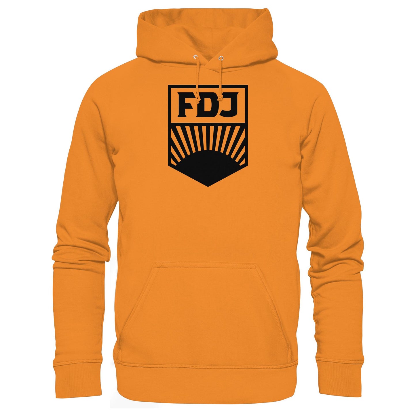 DDR Ostalgie Kapuze / Hoodie Unisex • FDJ FREIE DEUTSCHE JUGEND - SCHWARZ