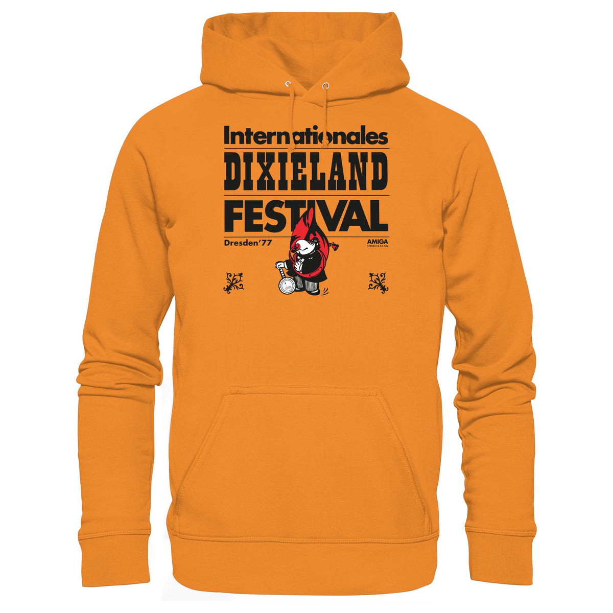 DDR Ostalgie Kapuze / Hoodie Unisex • INTERNATIONALES DIXIELAND FESTIVAL DRESDEN 1977