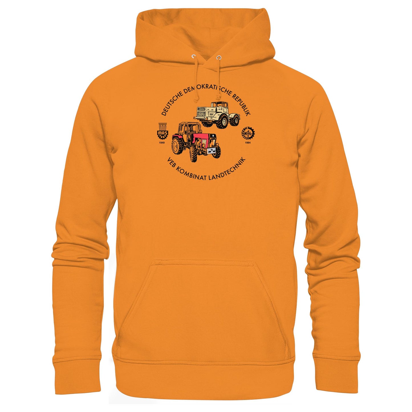 DDR Ostalgie Kapuze / Hoodie Unisex • VEB KOMBINAT LANDTECHNIK (ORIGINAL GEDÄCHTNISTELLER)