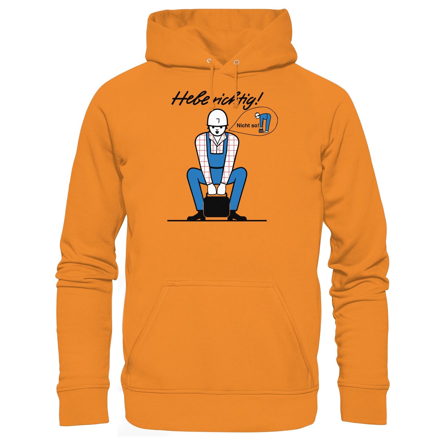 DDR Ostalgie Kapuze / Hoodie Unisex • HEBE RICHTIG! (ORIGINAL SCHILD)