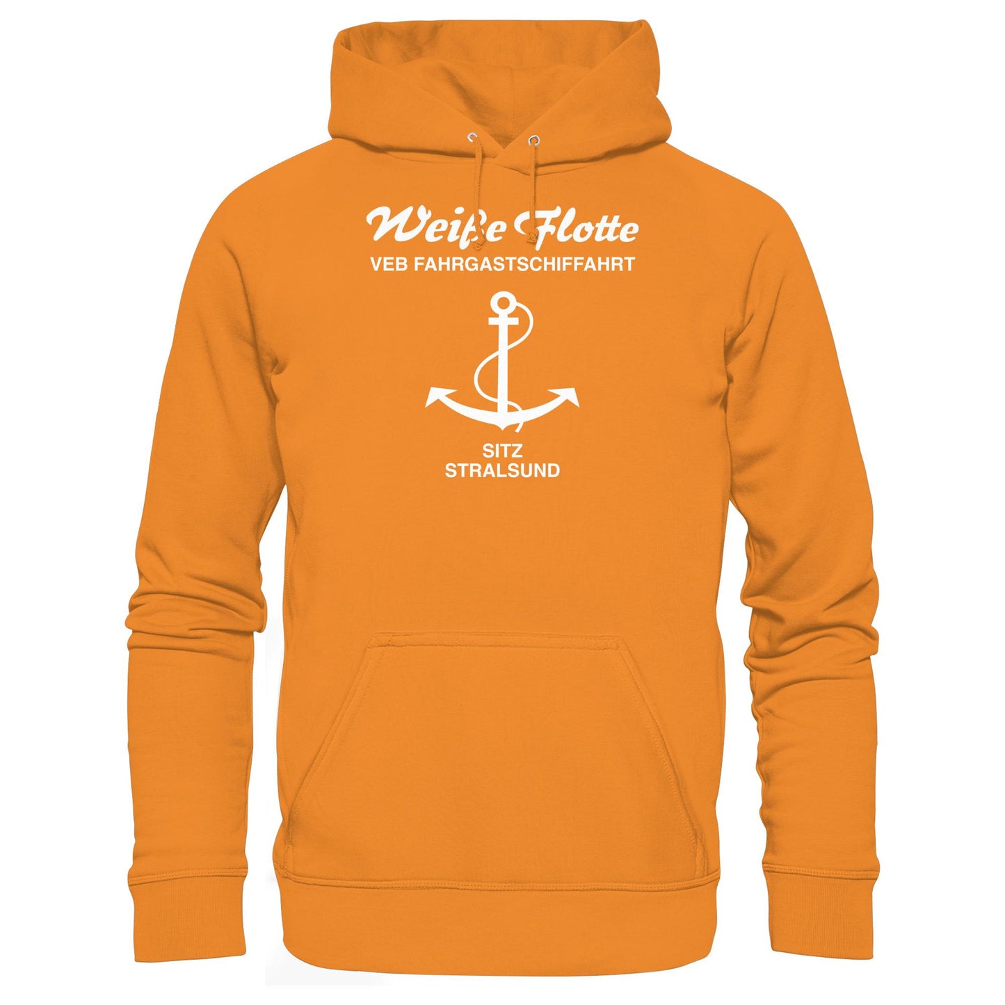 DDR Ostalgie Kapuze / Hoodie Unisex • VEB FAHRGASTSCHIFFAHRT, STRALSUND