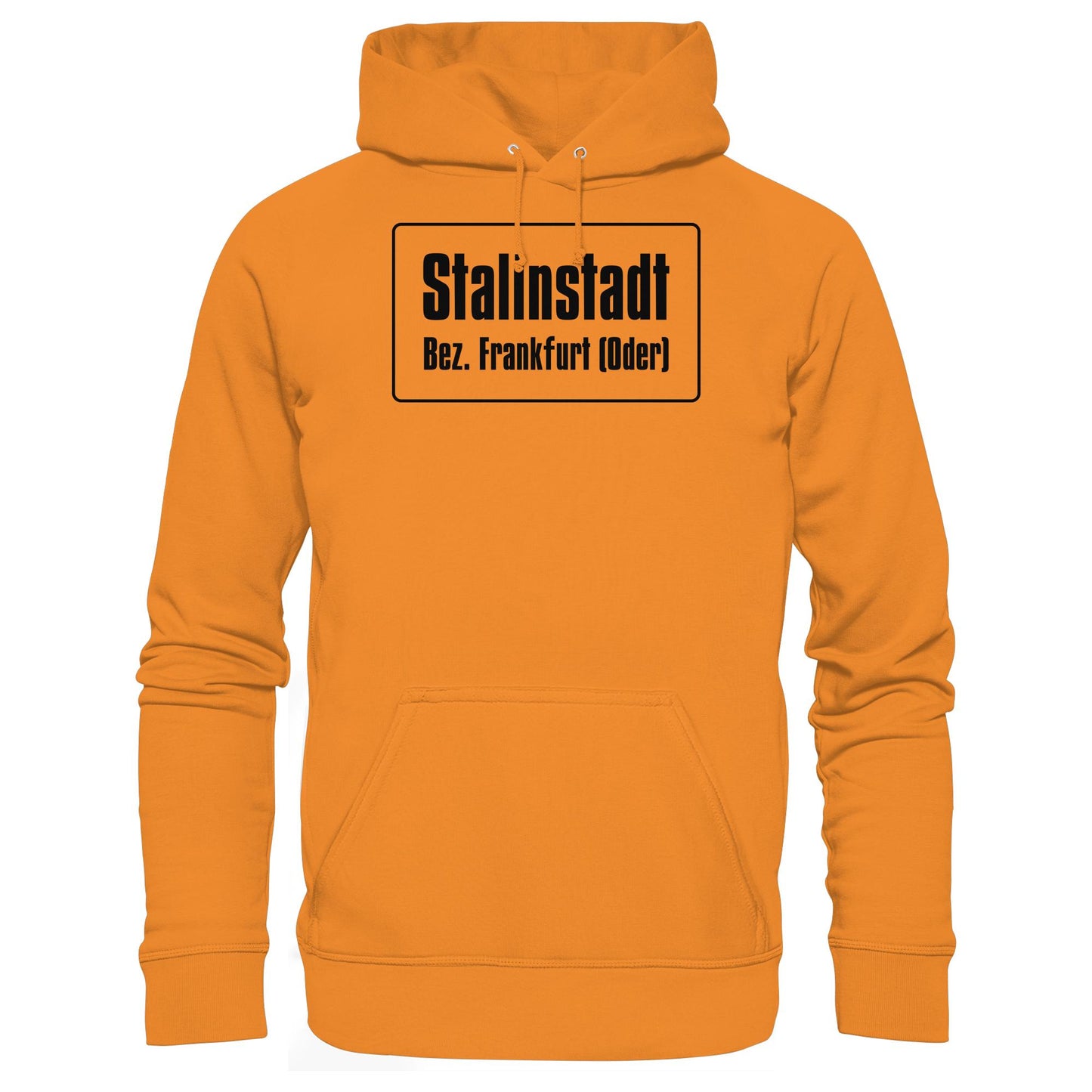 DDR Ostalgie Kapuze / Hoodie Unisex • STALINSTADT - EISENHÜTTENKOMBINAT OST EKO (ORIGINAL-SCHILD)