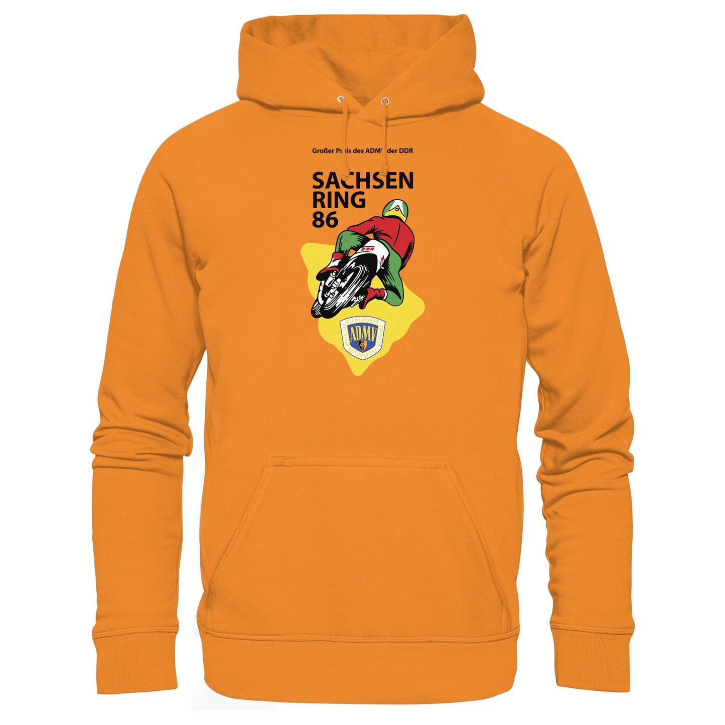 DDR Ostalgie Kapuze / Hoodie Unisex • GROSSER PREIS DER DDR - SACHSENRING 1986