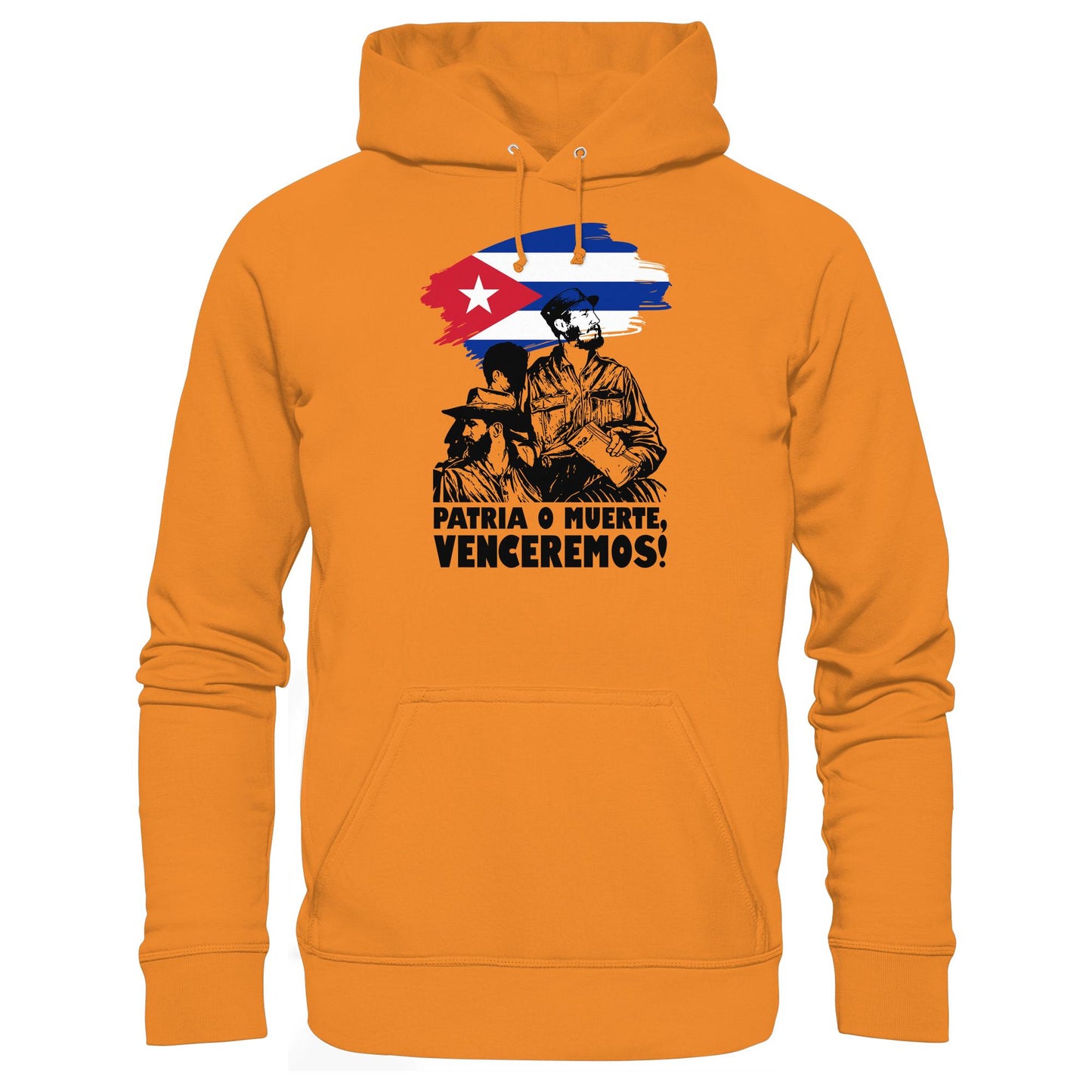 DDR Ostalgie Kapuze / Hoodie Unisex • KUBA - PATRIA O MUERTE, VENCEREMOS! (ORIGINAL PLAKAT)