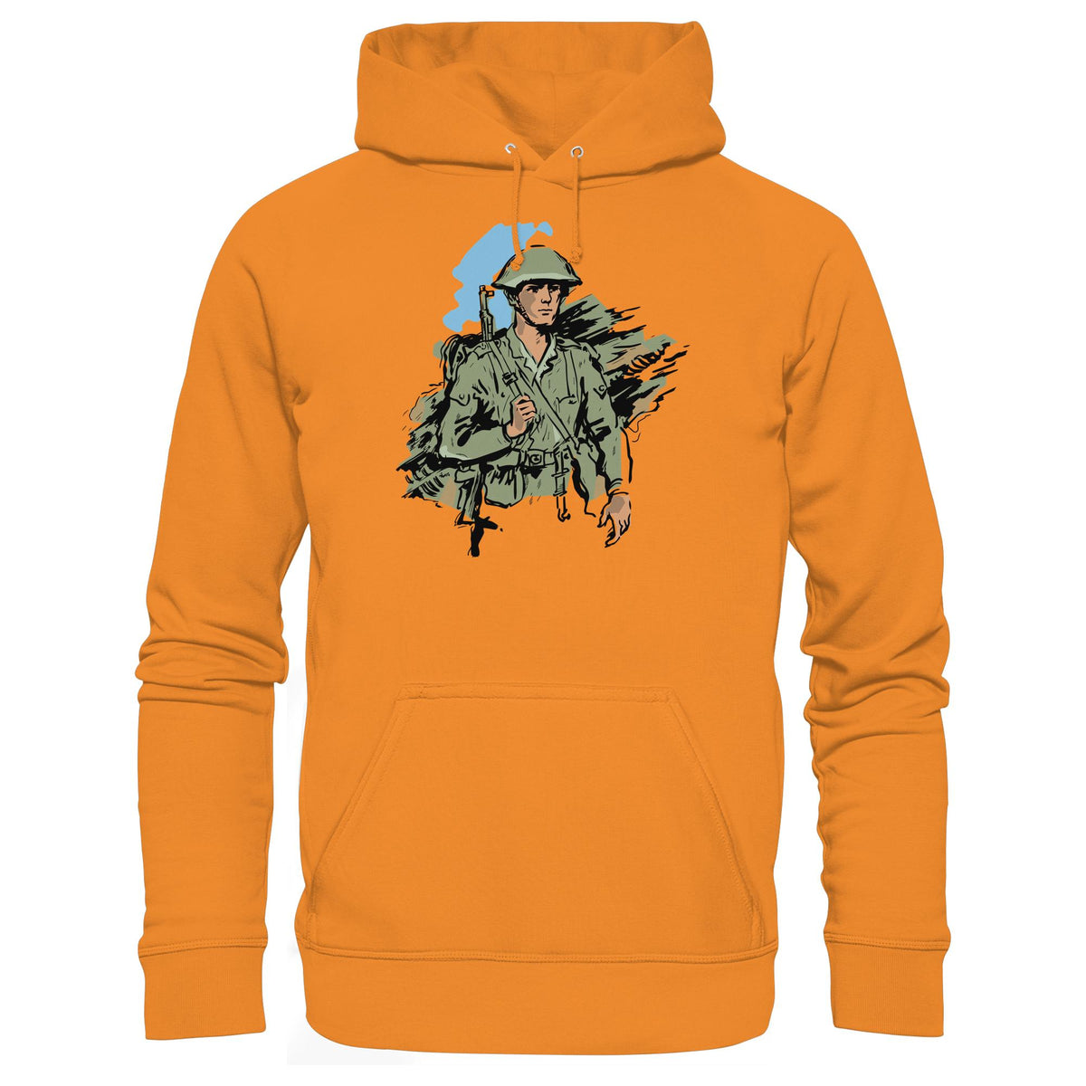 DDR Ostalgie Kapuze / Hoodie Unisex • NVA-SOLDAT (ORIGINAL-ILLUSTRATION)