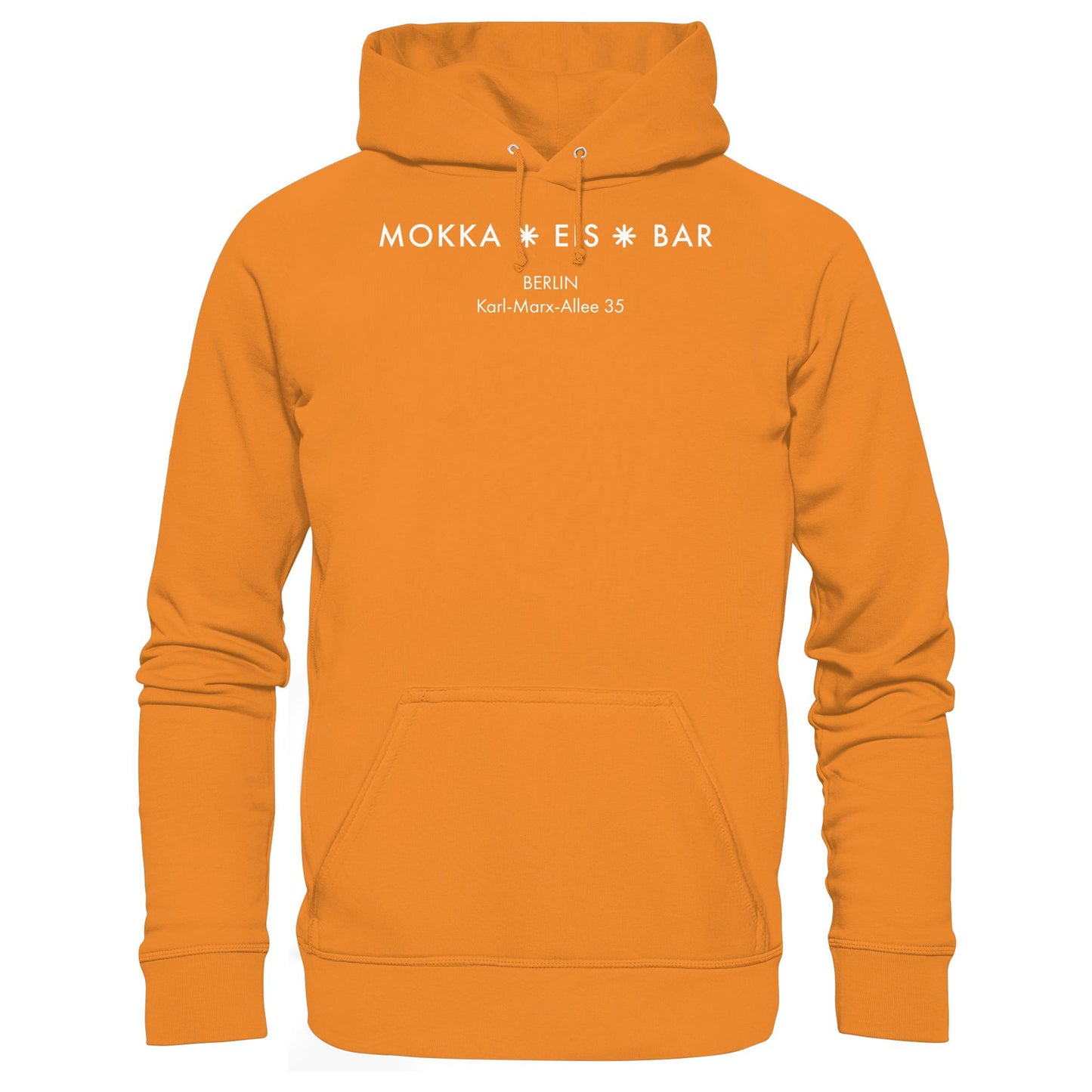DDR Ostalgie Kapuze / Hoodie Unisex • MOKKA EIS BAR BERLIN (ORIGINAL SEITENLOGO)