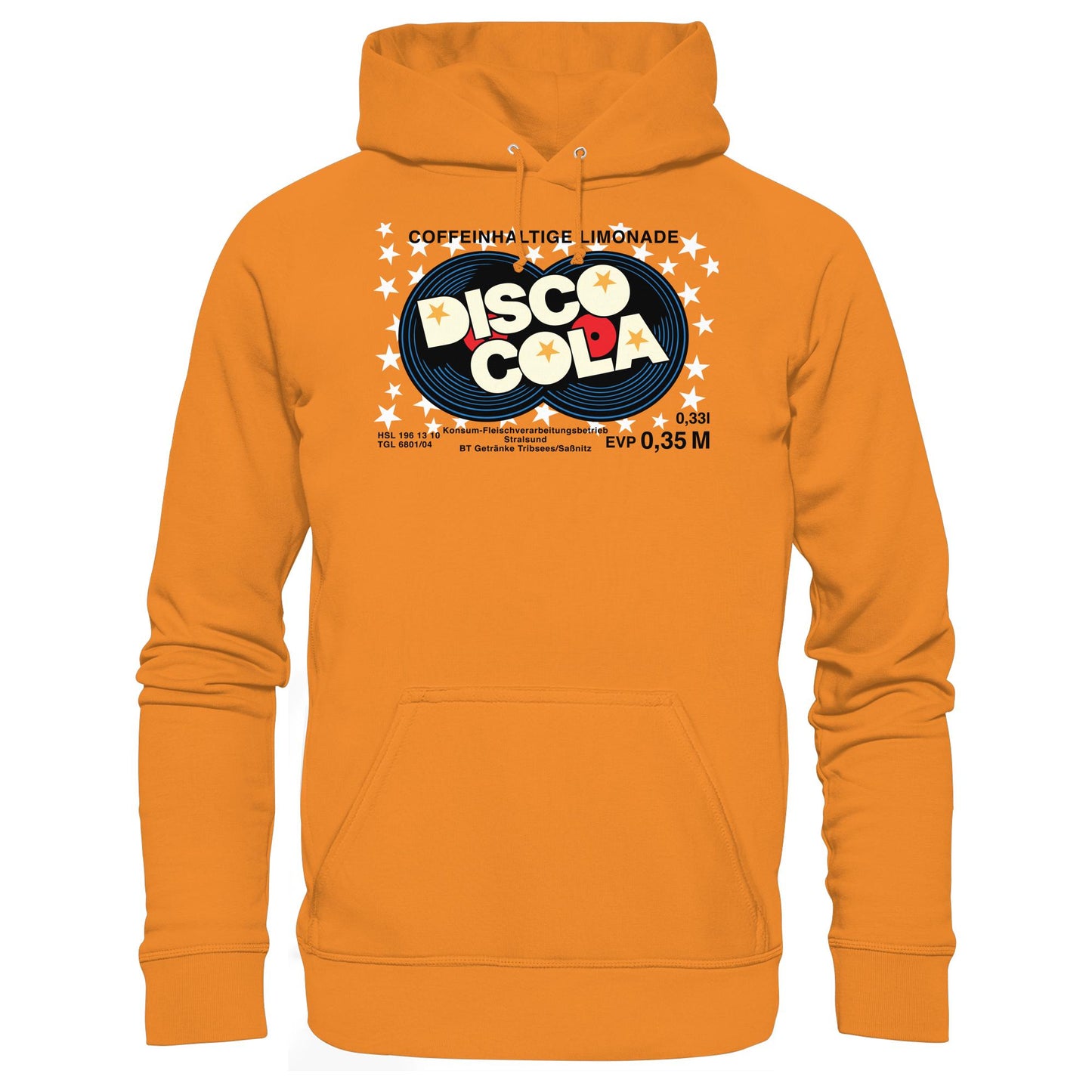 DDR Ostalgie Kapuze / Hoodie Unisex • DISCO COLA - ORIGINAL ETIKETT