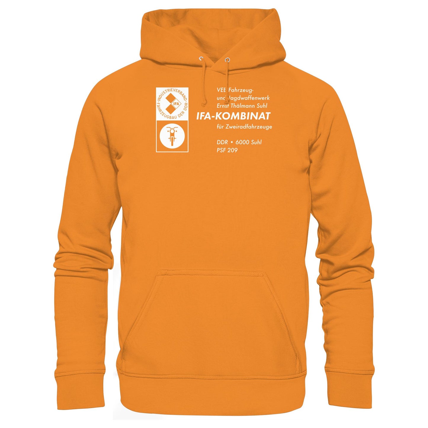 DDR Ostalgie Kapuze / Hoodie Unisex • VEB FAHRZEUG- UND JAGDWAFFENWERK ERNST THÄLMANN SUHL