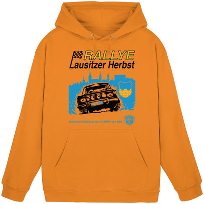 DDR Ostalgie Kapuze / Hoodie Unisex • RALLYE LAUSITZER HERBST, MOTORSPORTCLUB BAUTZEN
