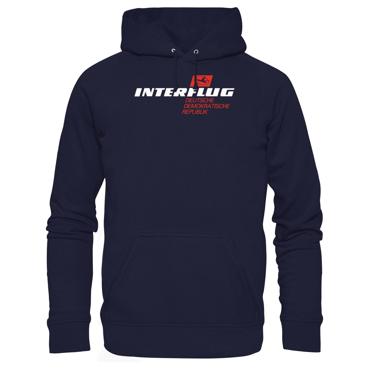DDR Ostalgie Kapuze / Hoodie Unisex • INTERFLUG - DUNKEL