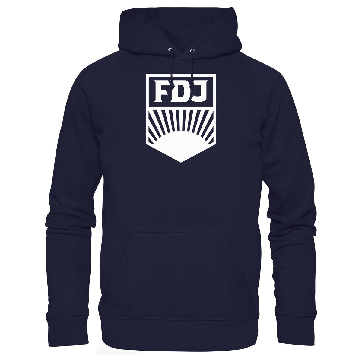 DDR Ostalgie Kapuze / Hoodie Unisex • FDJ FREIE DEUTSCHE JUGEND - WEISS