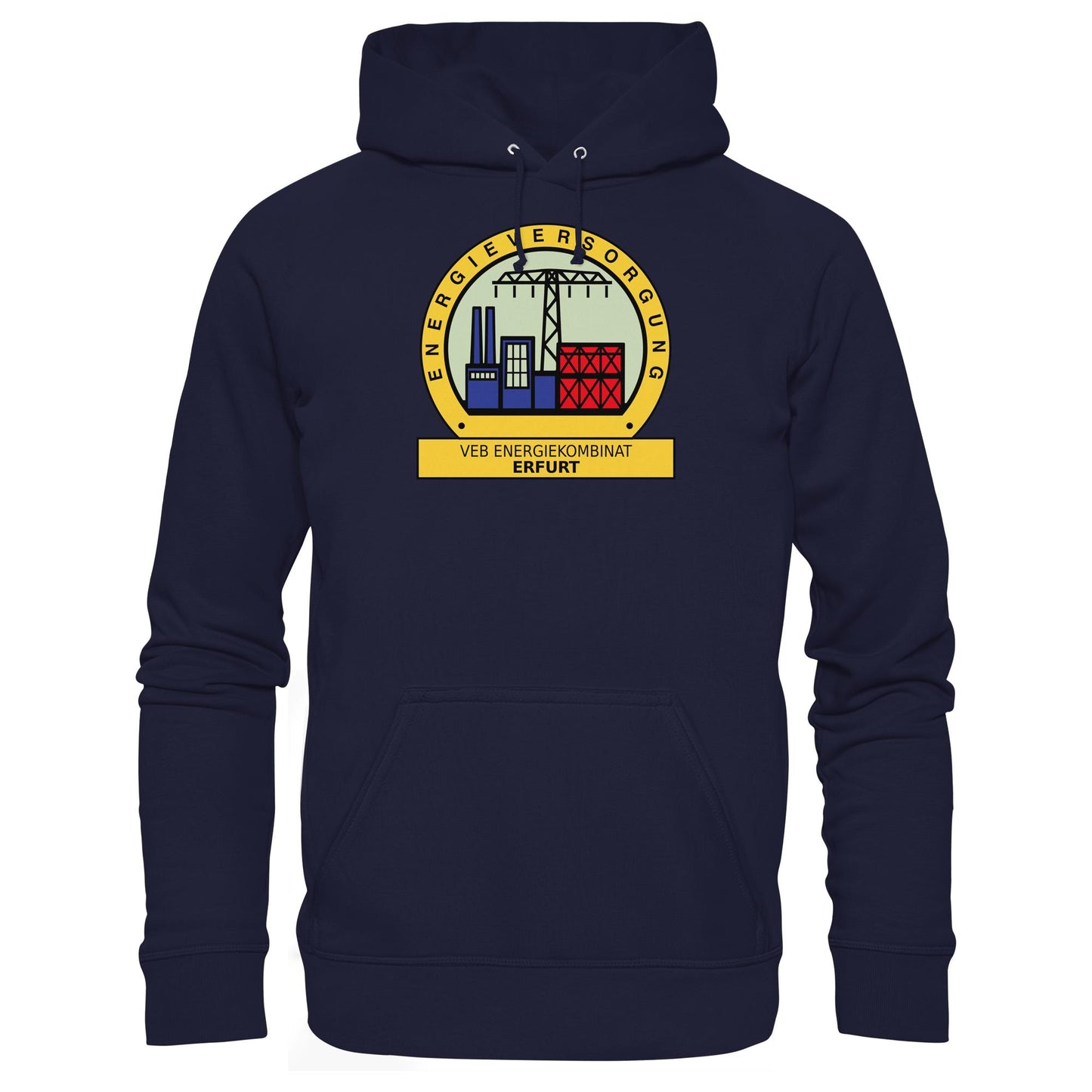 DDR Ostalgie Kapuze / Hoodie Unisex • VEB ENERGIEKOMBINAT ERFURT