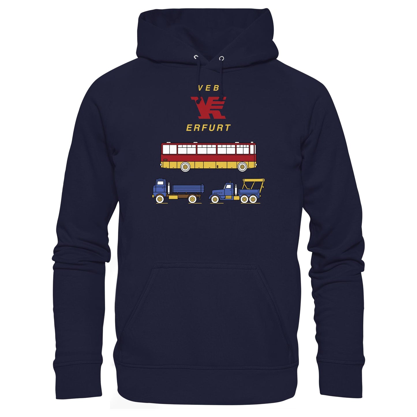 DDR Ostalgie Kapuze / Hoodie Unisex • VEB VERKEHRSKOMBINAT ERFURT