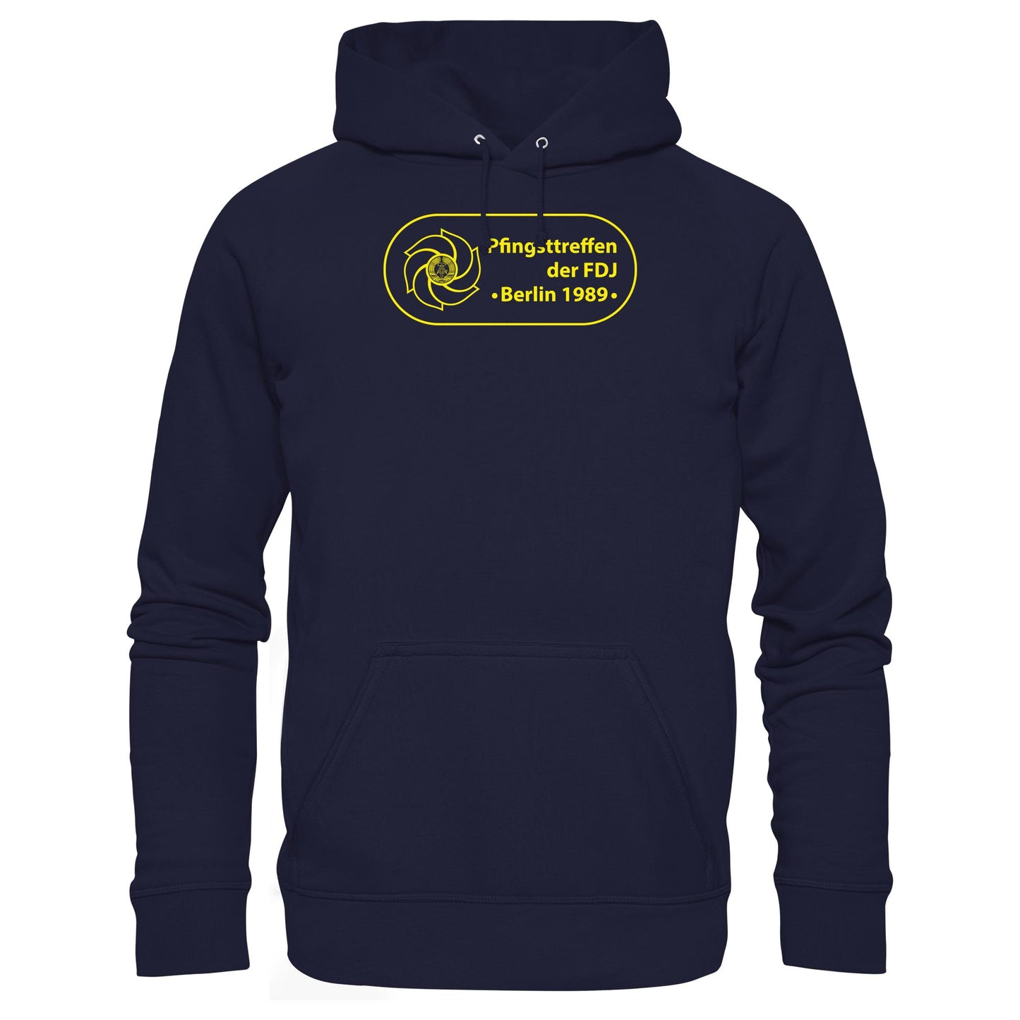 DDR Ostalgie Kapuze / Hoodie Unisex • PFINGSTTREFFEN DER FDJ, BERLIN 1989