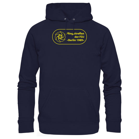DDR Ostalgie Kapuze / Hoodie Unisex • PFINGSTTREFFEN DER FDJ, BERLIN 1989
