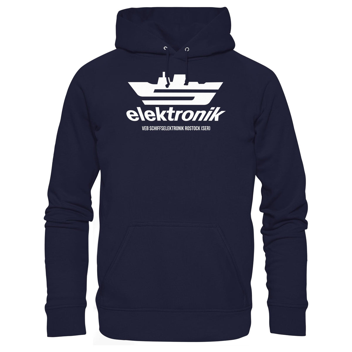 DDR Ostalgie Kapuze / Hoodie Unisex • VEB SCHIFFSELEKTRONIK ROSTOCK