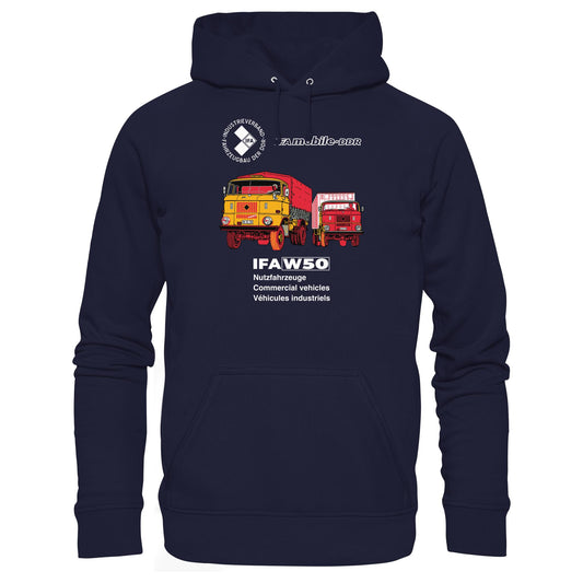 DDR Ostalgie Kapuze / Hoodie Unisex • IFA W50 (ORIGINAL POSTER)