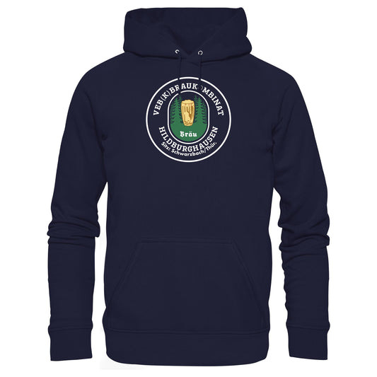 DDR Ostalgie Kapuze / Hoodie Unisex • VEB BRAUKOMBINAT HILDBURGHAUSEN BIER