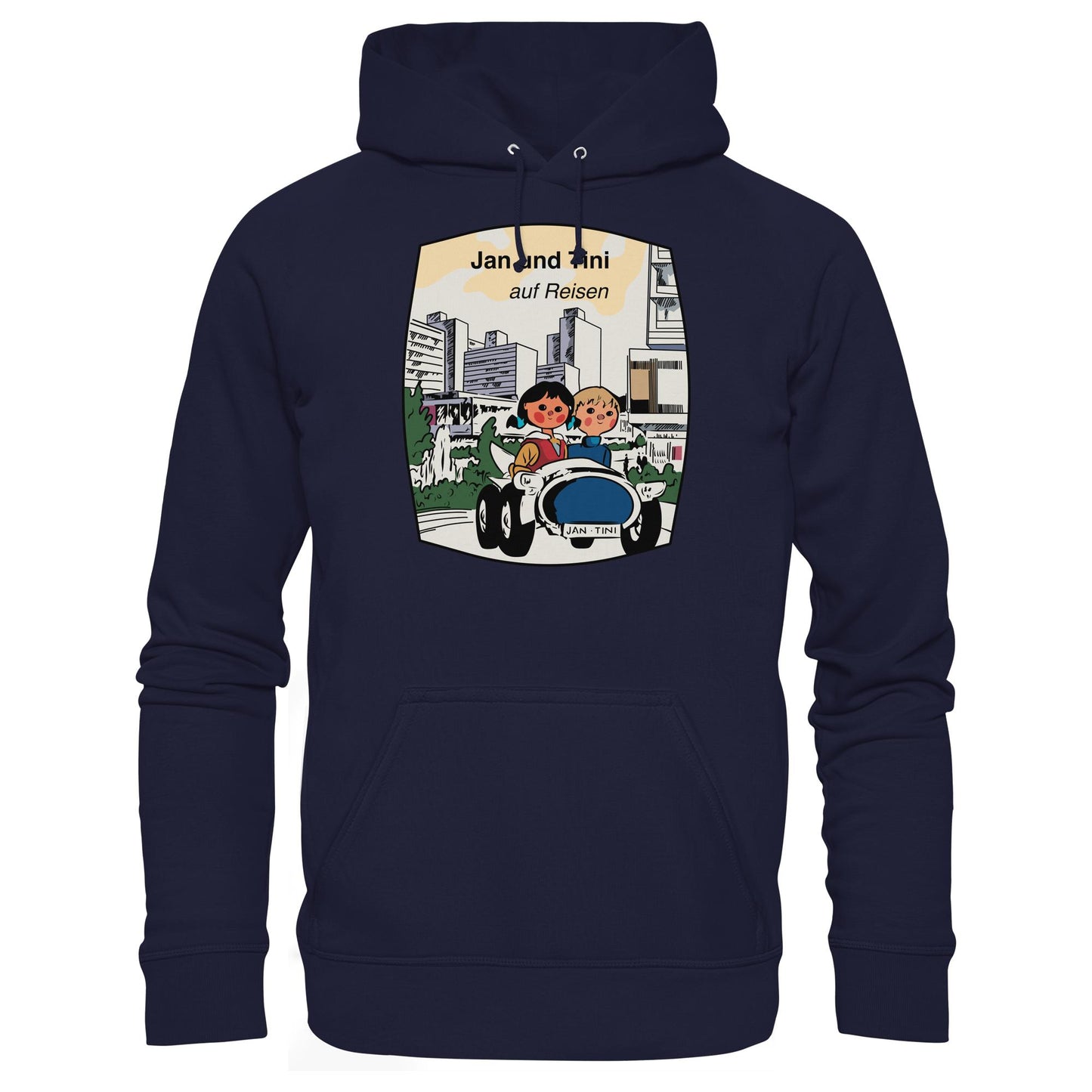 DDR Ostalgie Kapuze / Hoodie Unisex • JAN UND TINI AUF REISEN (ORIGINAL QUARTETT)
