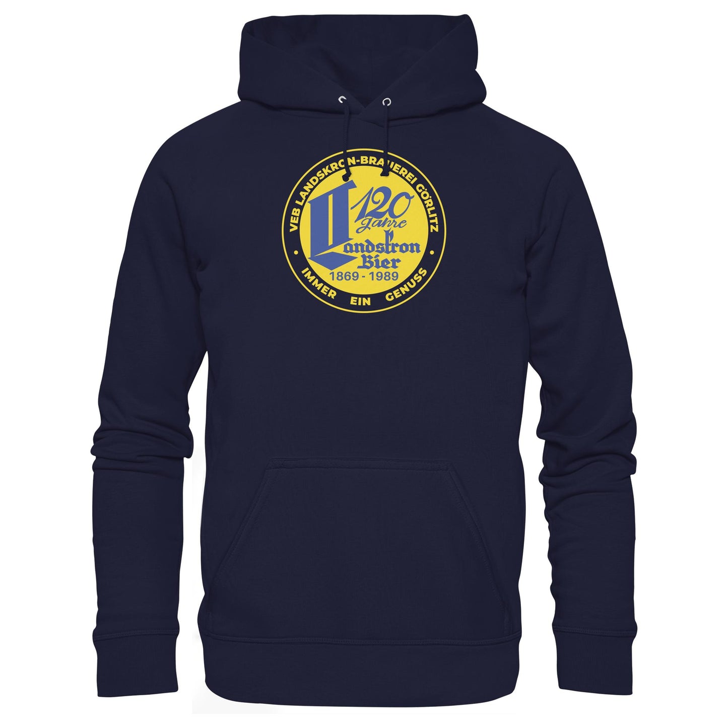 DDR Ostalgie Kapuze / Hoodie Unisex • VEB LANDSKRON-BRAUEREI BIERE GÖRLITZ