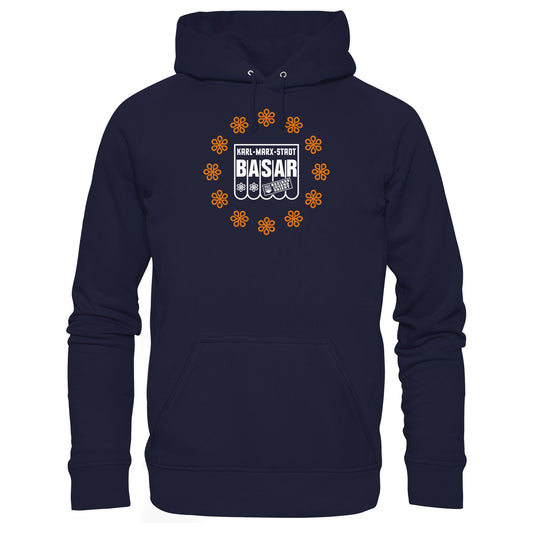 DDR Ostalgie Kapuze / Hoodie Unisex • BASAR KARL MARX STADT - FDJ JUGENDOBJEKT