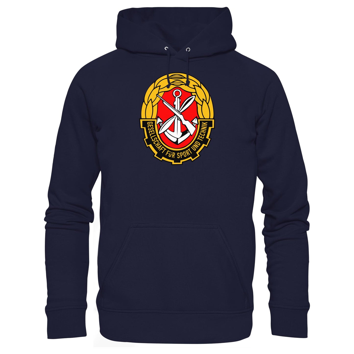 DDR Ostalgie Kapuze / Hoodie Unisex • GST - GESELLSCHAFT FÜR SPORT UND TECHNIK
