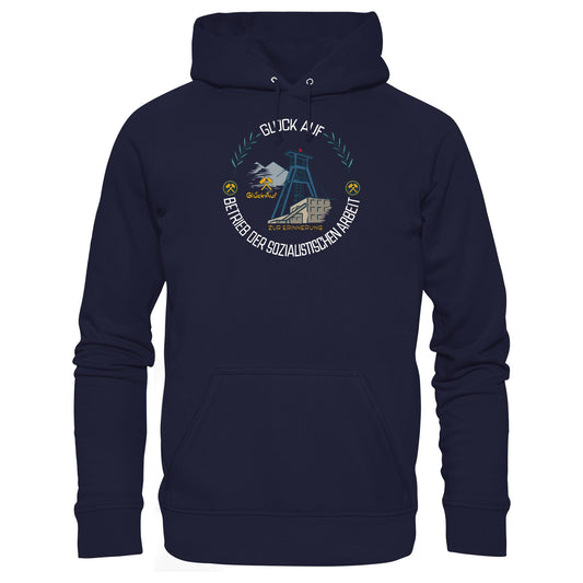 DDR Ostalgie Kapuze / Hoodie Unisex • WISMUT - GLÜCK AUF