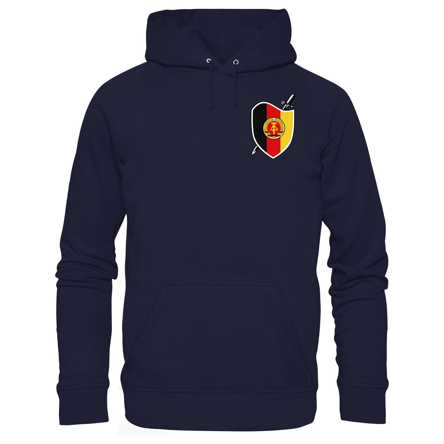 DDR Ostalgie Kapuze / Hoodie Unisex • SIGNÉ STAATSSICHERHEIT (BRUST)