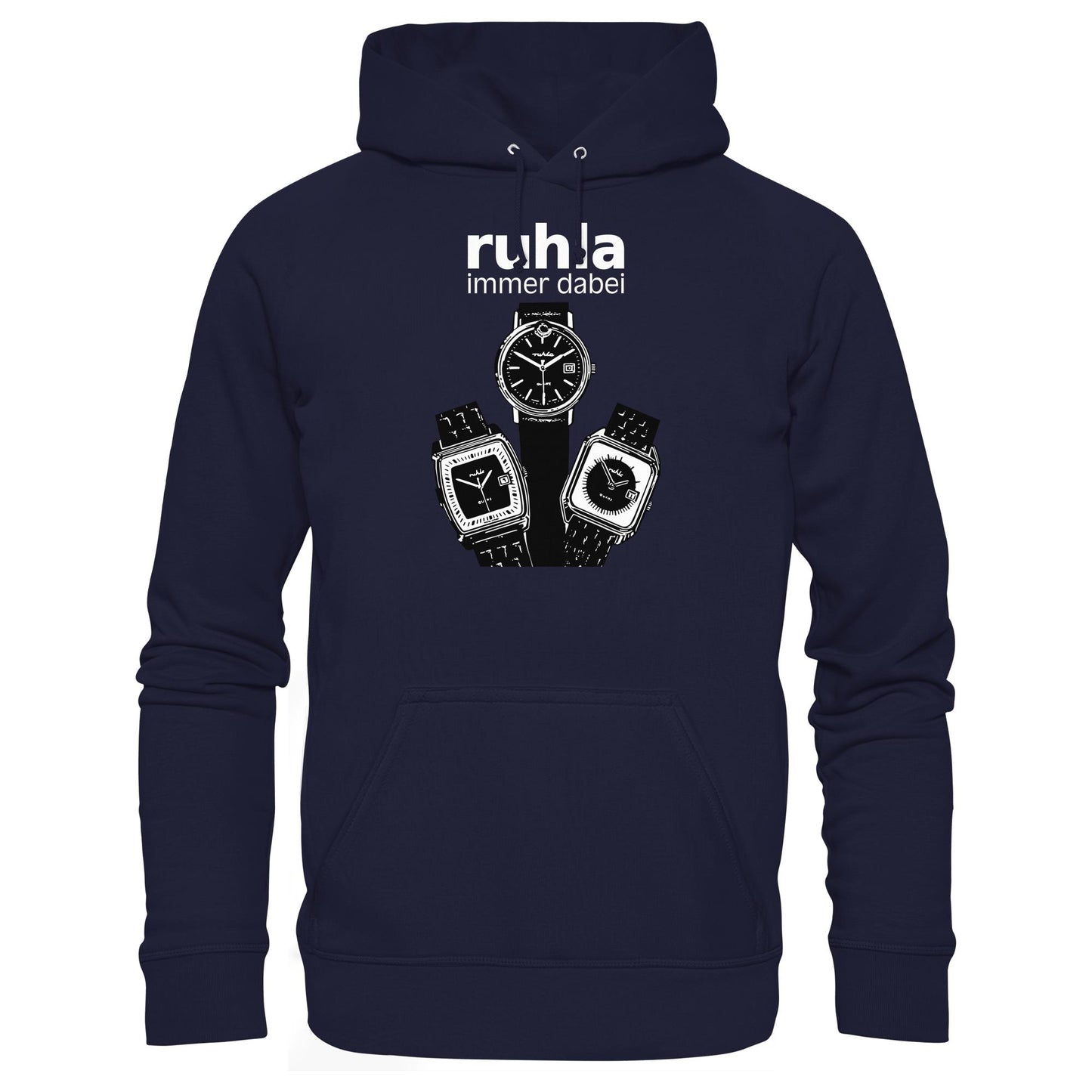 DDR Ostalgie Kapuze / Hoodie Unisex • VEB UHRENWERT RUHLA (ORIGINAL PLAKAT)