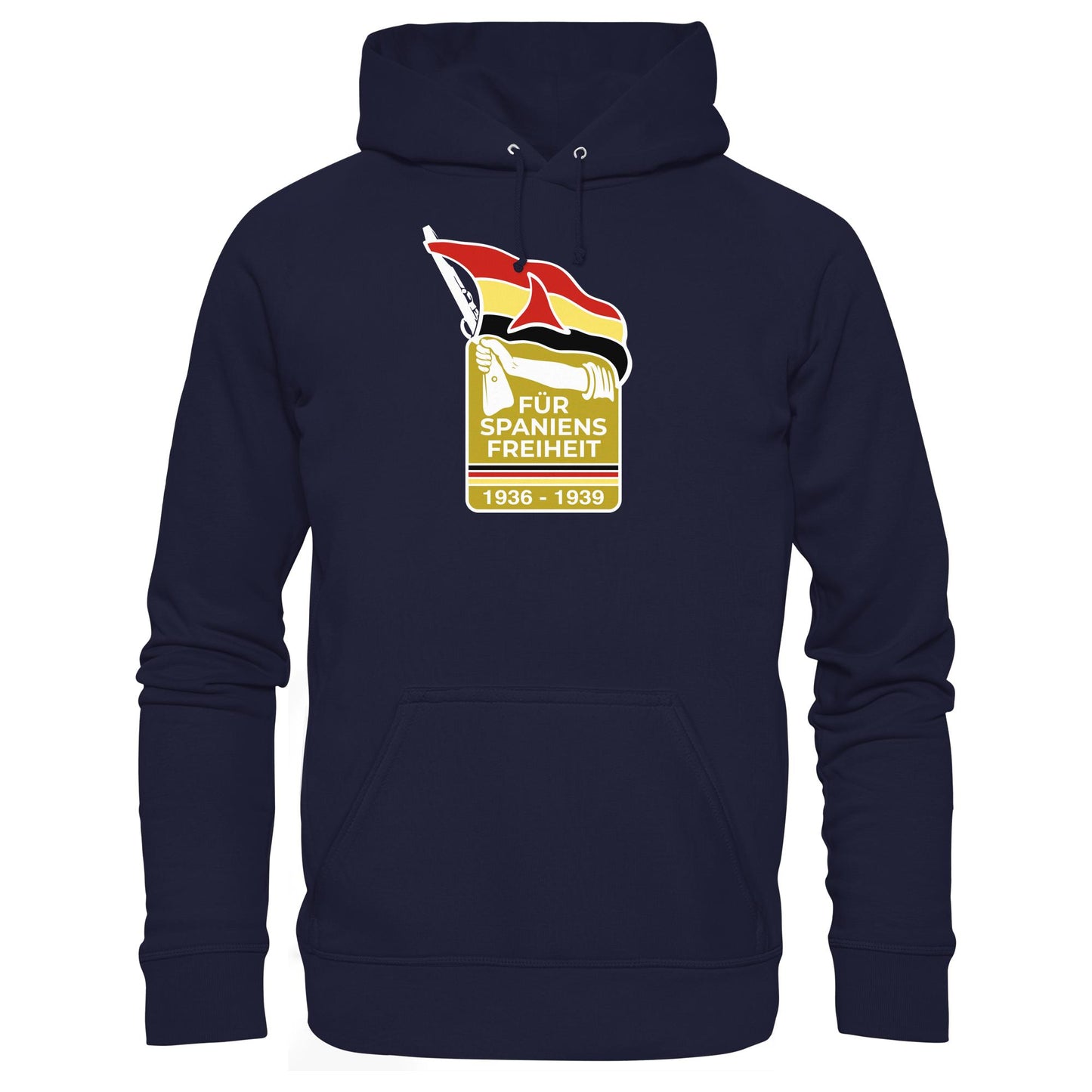 DDR Ostalgie Kapuze / Hoodie Unisex • FÜR SPANIENS FREIHEIT - ABZEICHEN SPANIENKÄMPFER