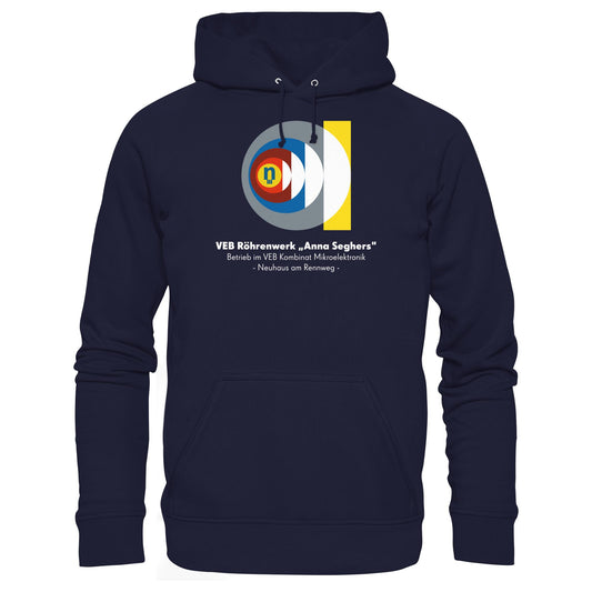 DDR Ostalgie Kapuze / Hoodie Unisex • VEB RÖHRENWERK ANNA SEGHERS - NEUHAUS